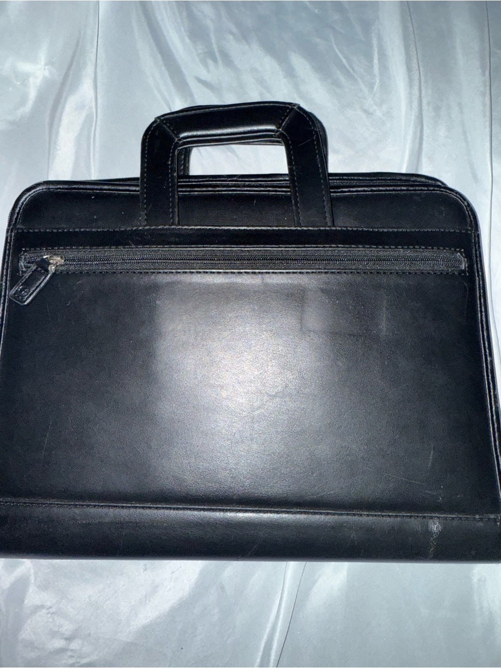 Classic Black Leather Briefcase - Professional Men’s Bag